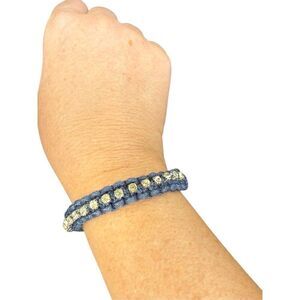 Banana Republic navy and crystal bracelet